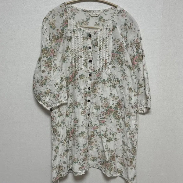 [BUNJANG] Floral Pattern Blouse / 시골소녀 모리걸 플라워 패턴 블라우스