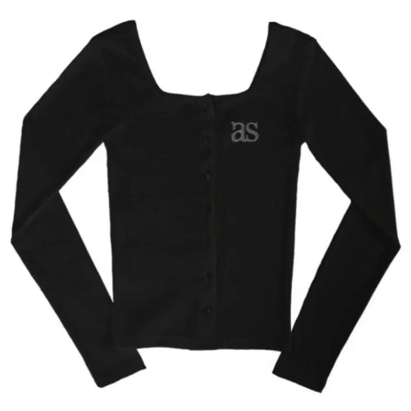 [BUNJANG] Ason Sicily Button Cardigan Black / 애즈온 시실리 버튼 가디건 블랙 ason