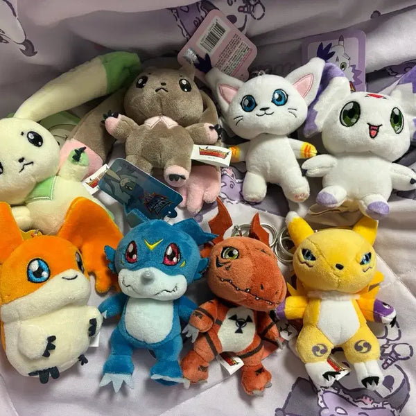 [BUNJANG] Digimon Frontier 8-Piece Full Set Plush Toys / 디지몬프로티어 인형 8종 풀세트