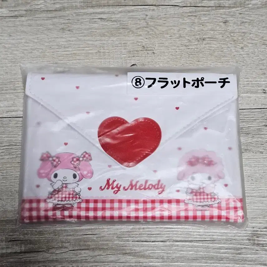 [BUNJANG] Sanrio My Melody & My Sweet Piano Kuuji Flat Pouch (Sealed) / 최종가격, 미개봉)마이멜로디&마이스윗피아노 쿠지 플랫 파우치