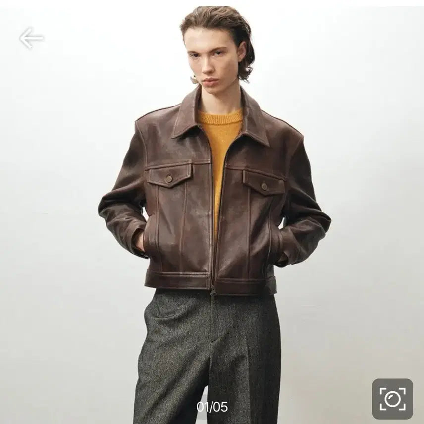 [BUNJANG] Noir Leather Antique Cowhide Size 50 Jacket / 노이어 가죽 앤틱카우 (50) 판매합니다.