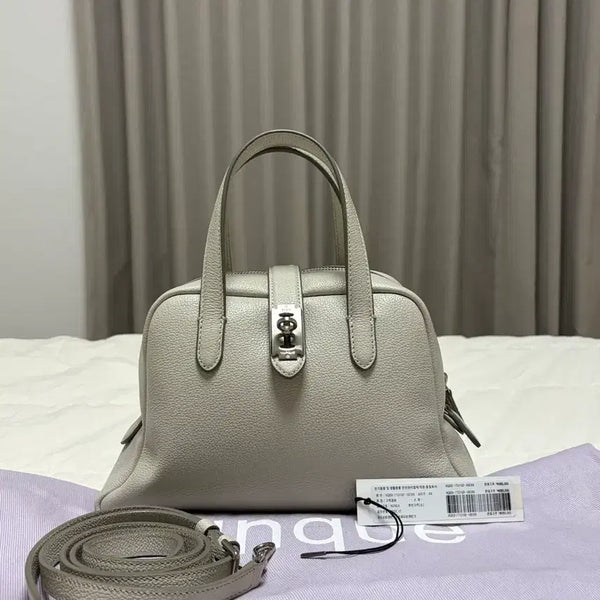 [BUNJANG] Vunke Torque Tote Small Light Beige Leather Handbag / 분크 토크 토트 스몰 라이트 베이지(가격 인하XXX)