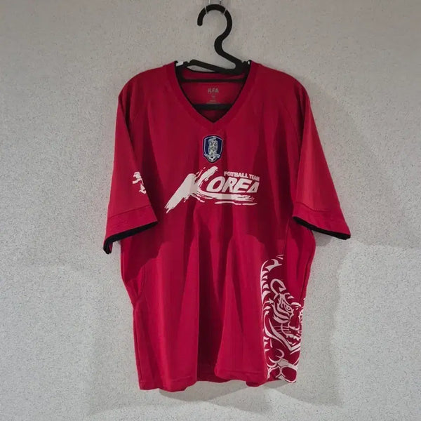 [BUNJANG] South Korea National Team Lee Kang-in World Cup "Red Devils" Supporters T-Shirt / 대한민국 국대 이강인 월드컵 붉은악마 응원반팔티