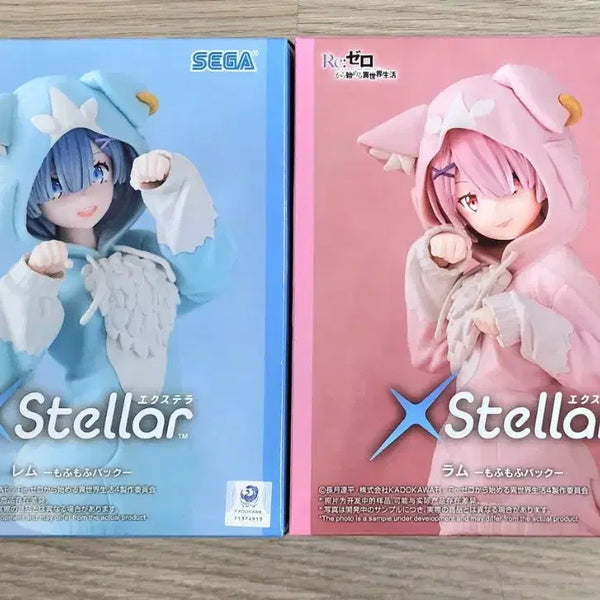 [BUNJANG] Re:Zero Ram & Rem Sleepwear Ver. XStellar Figure / (미개봉) 렘, 람 푹신푹신 팩 잠옷 Ver.