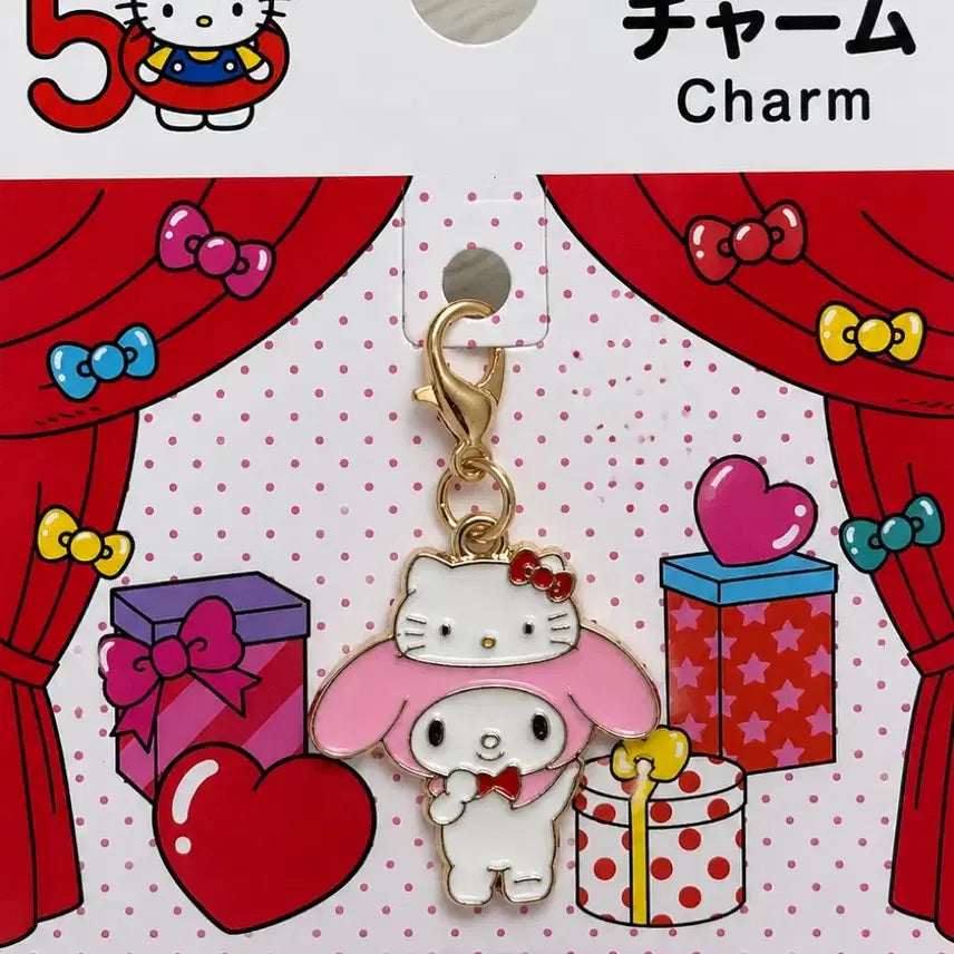 [BUNJANG] Sanrio Hello Kitty 50th Anniversary Mini Keychain / (비닐 안뜯은 새제품/당일발송) 헬로키티 50주년 산리오 미니 키링