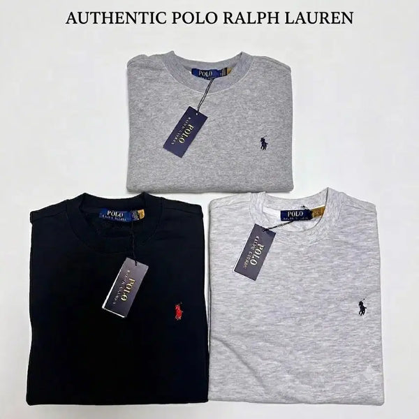 [BUNJANG] Polo Ralph Lauren Pony Logo Basic Crewneck Sweatshirt (Non-Fleece) / 폴로랄프로렌 포니 로고 베이직 크루넥 맨투맨 남녀공용 (기모X)