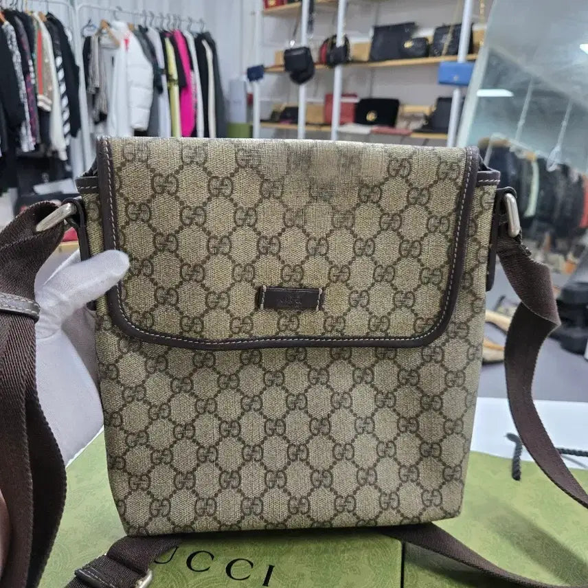 [BUNJANG] Gucci Signature Messenger Bag / [정품] 구찌 시그니처 메신저백