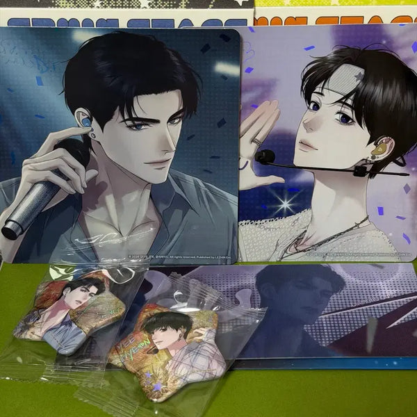 [BUNJANG] Sparkles Diamond Dust Direct Cam Postcard, 2 Types of Badges, 1 Type of Ticket / 스파클즈 다이아몬드 더스트 직캠 엽서, 뱃지 2종 티켓 1종