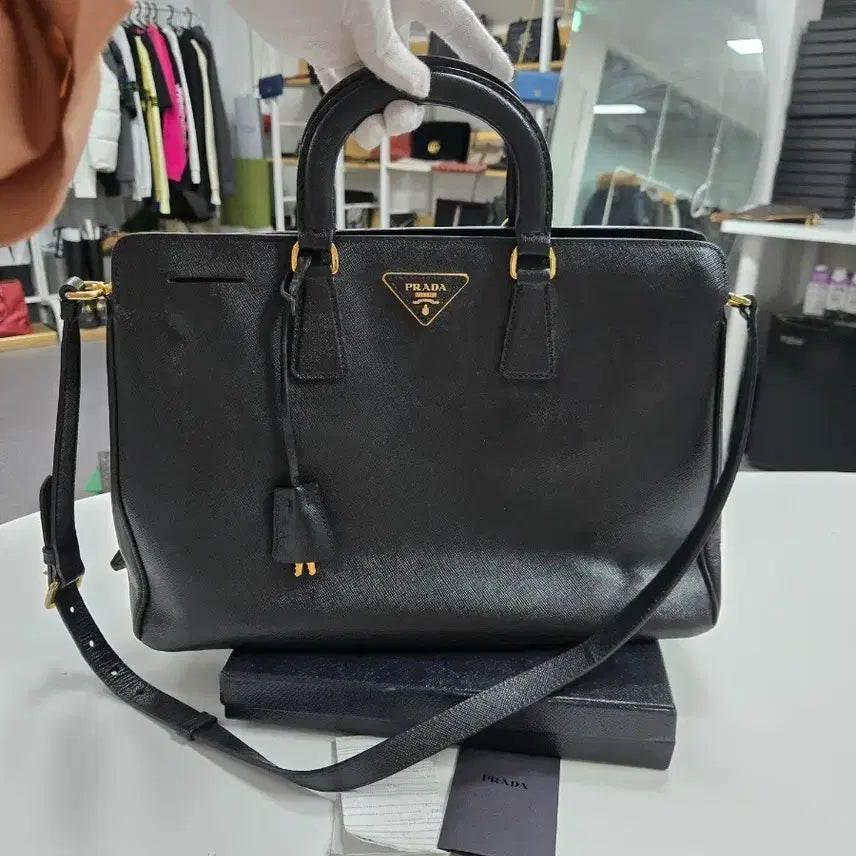 [BUNJANG] Prada Lux Saffiano Shoulder Bag / [정품] 프라다 럭스 사피아노 숄더백