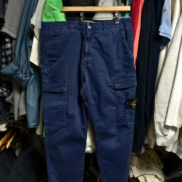 [BUNJANG] Stone Island Navy Cargo Pants W32 / 스톤아일랜드 카고 팬츠 네이비 w32 백화점판