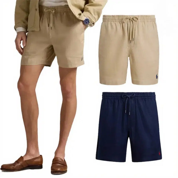 [BUNJANG] Polo Ralph Lauren Men's Linen Short Pants / 폴로랄프로렌 남성 숏 린넨 반바지 폴로 남자 린넨 반바지 (2Color)