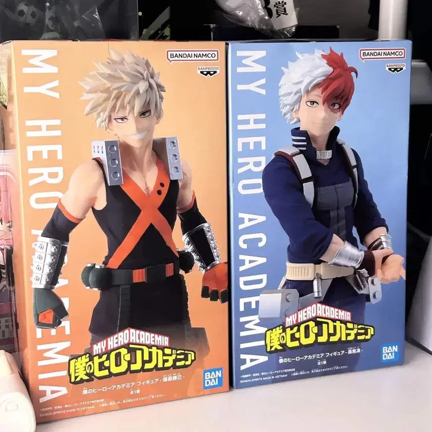[BUNJANG] Banpresto My Hero Academia Todoroki Shoto & Bakugo Katsuki 2 Figure Set (Sealed) / 반프 나히아 토도로키쇼토,바쿠고카츠키 피규어2종세트 /미개봉