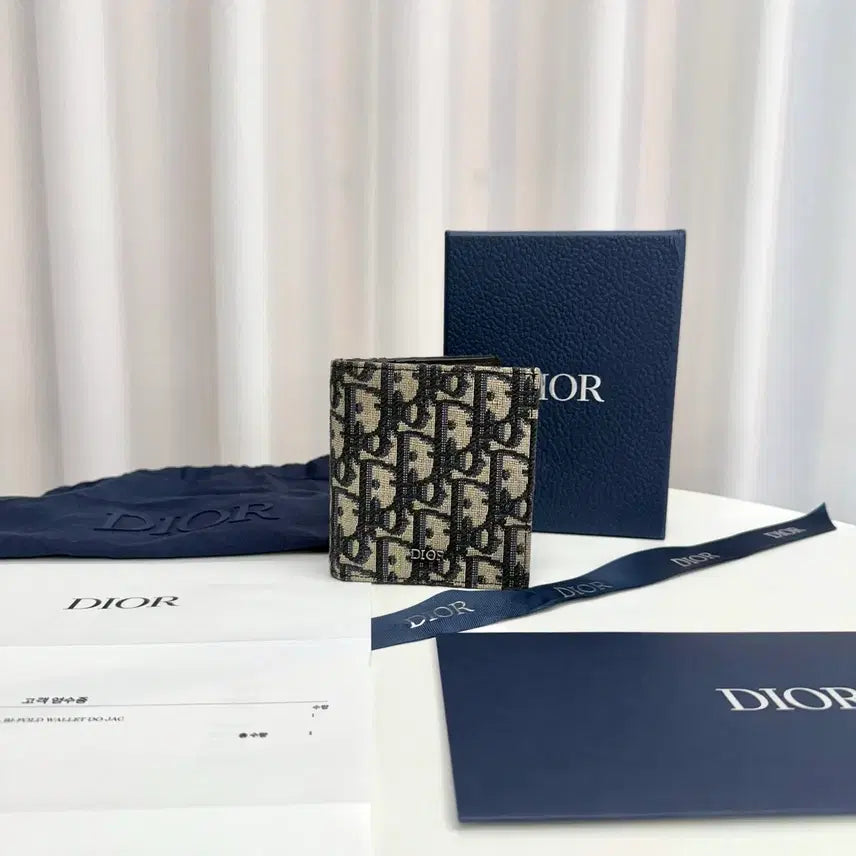 [BUNJANG] Dior Oblique Vertical Wallet / [26년 / 1회 사용] 디올 오블리크 버티컬 반지갑