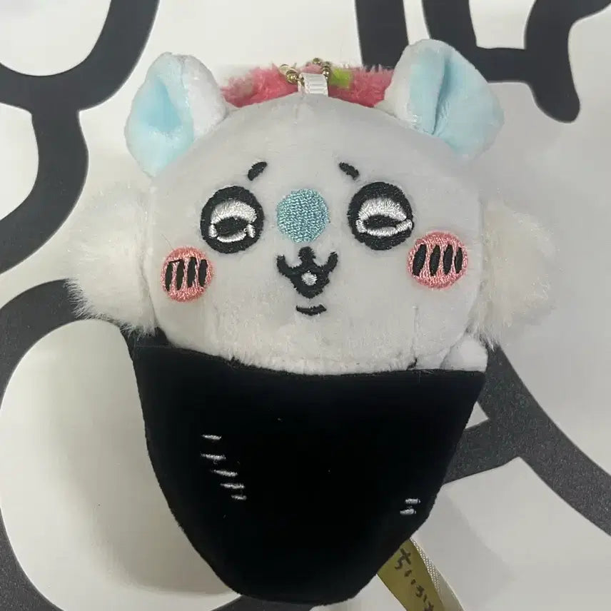 [BUNJANG] Chiikawa Momonga Sushi Mascot Plush Keychain / 치이카와 모몽가 스시 초밥 마스코트 인형 키링