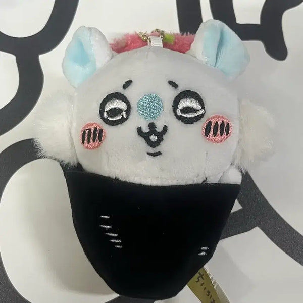 [BUNJANG] Chiikawa Momonga Sushi Mascot Plush Keychain / 치이카와 모몽가 스시 초밥 마스코트 인형 키링