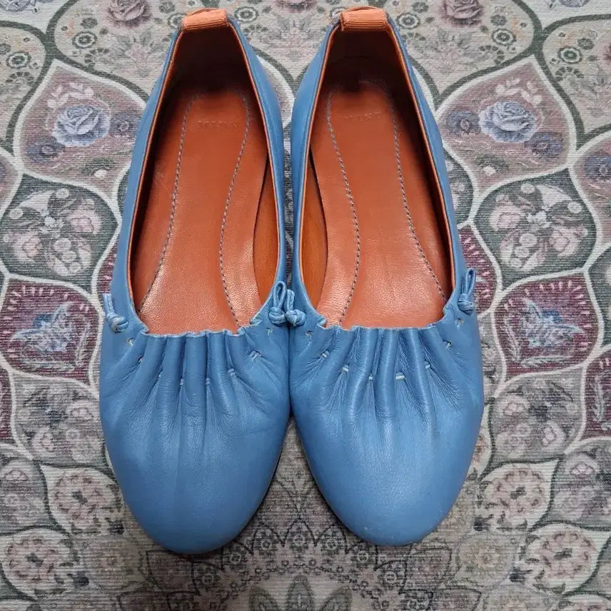 [BUNJANG] Mine Flat Shoes Light Blue / 마인 플랫슈즈 라이트블루