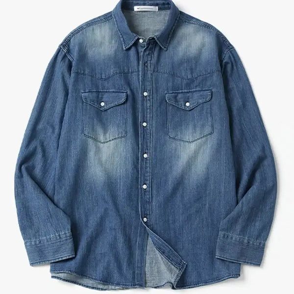 [BUNJANG] Western Denim Shirt / with 웨스턴 데님셔츠 [새제품]
