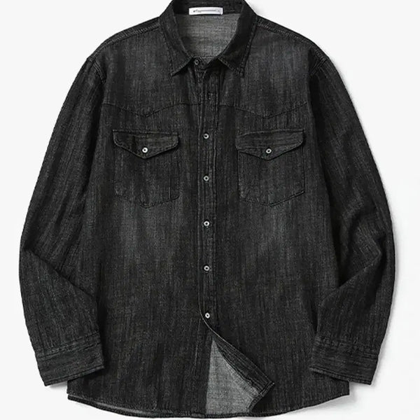 [BUNJANG] Western Denim Shirt / with 웨스턴 데님셔츠 [새제품]