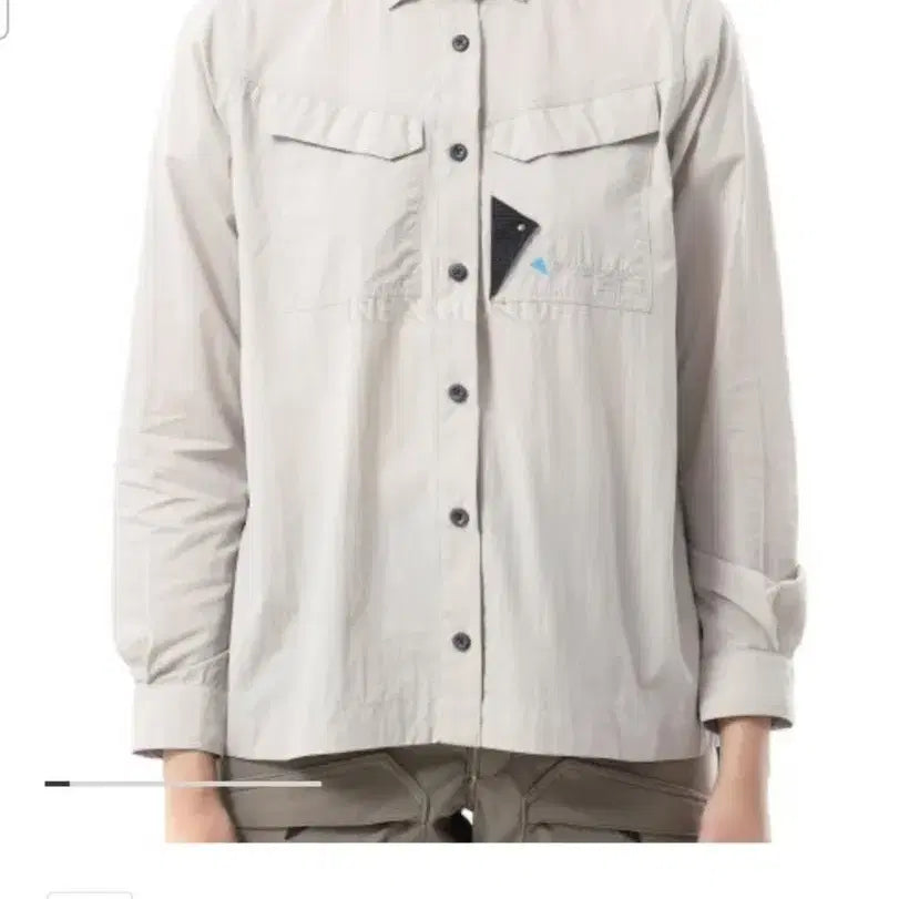 [BUNJANG] Klattermusen Women's LS Shirt XXS Silver Cream / 클라터뮤젠  신 LS 셔츠 여성용 xxs