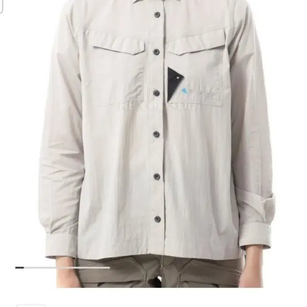 [BUNJANG] Klattermusen Women's LS Shirt XXS Silver Cream / 클라터뮤젠  신 LS 셔츠 여성용 xxs