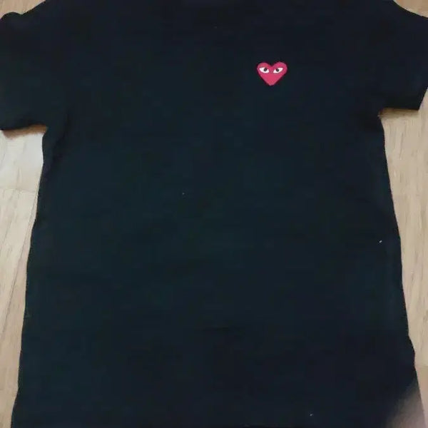 [BUNJANG] Comme des Garçons PLAY Black Short Sleeve T-shirt / 꼼데가르송 플레이 반팔티 블랙