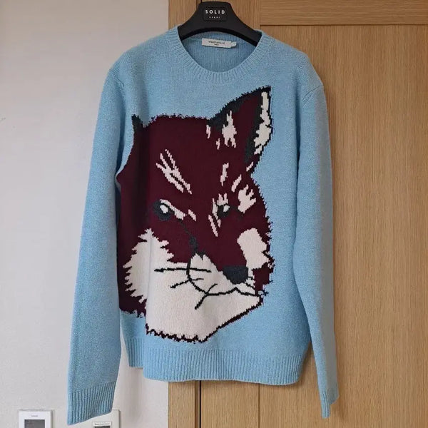 [BUNJANG] Maison Kitsuné Big Fox Head Knit Sweater / [정품] 메종키츠네 빅폭스 헤드 니트