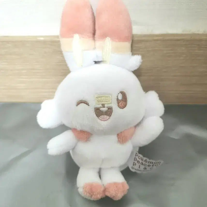[BUNJANG] Pokemon Scorbunny Bag Charm Plush Keychain / 포켓몬  포켓피스  염버니 가방걸이(키링) 봉제인형 판매합니다