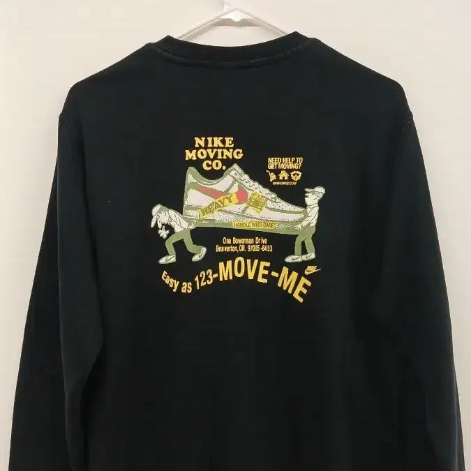 [BUNJANG] Nike Moving Co. Sweatshirt Black / 나이키 무빙코 맨투맨 블랙