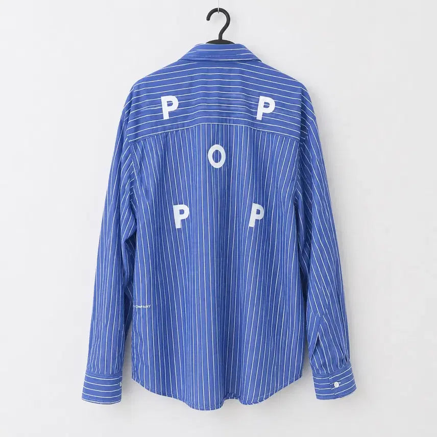 [BUNJANG] POP TRADING COMPANY Striped Shirt L / 팝트레이딩컴퍼니 L 스트라이프 셔츠