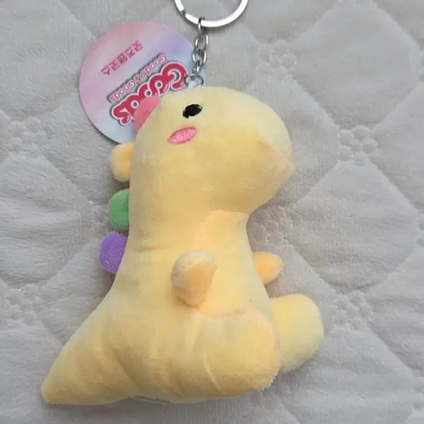 [BUNJANG] Dinosaur Plush Keychain (Yellow) / 공룡 인형 키링 (옐로우)
