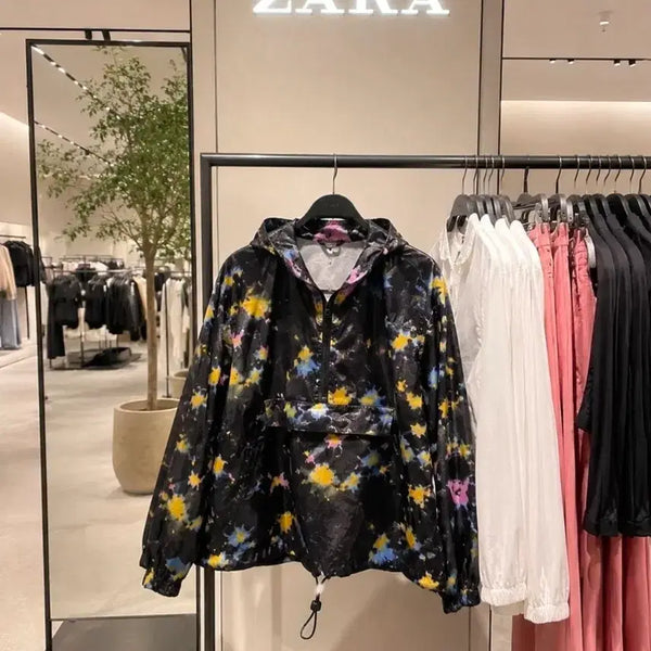 [BUNJANG] ZARA Tie-Dye Anorak Windbreaker Jacket / ZARA / 타이다이 아노락 바람막이 점퍼 55~77