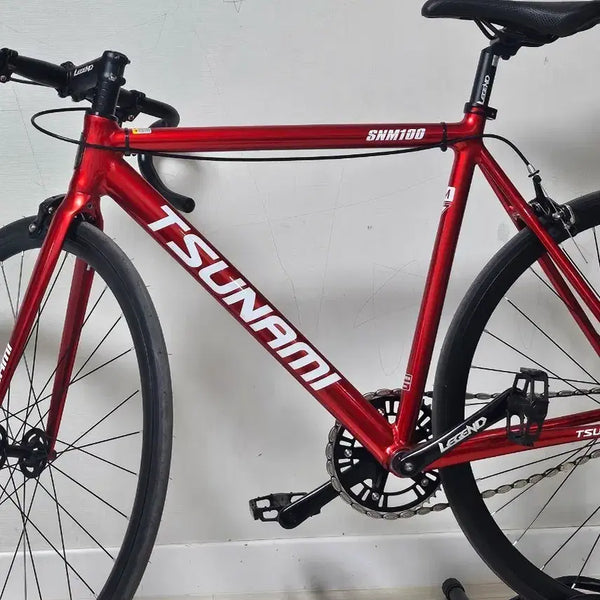 [BUNJANG] TSUNAMI SNM100 Fixed Gear Bicycle Red / TSUNAMI SNM100 픽시 자전거 레드