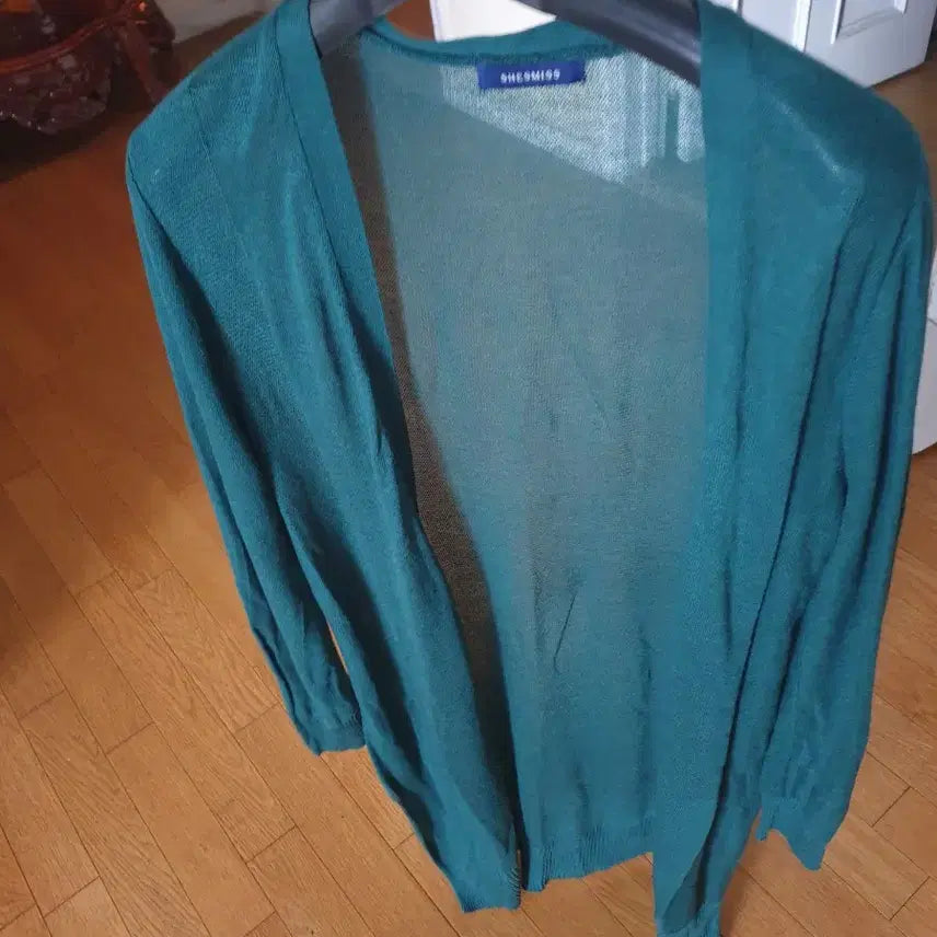 [BUNJANG] SHE'S MISS Long Cardigan Green / SHE'S MISS 롱 가디건 그린 55