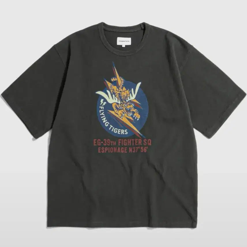 [BUNJANG] Espionage Flying Tigers Heavyweight T-Shirt (L) / 에스피오나지 플라잉타이거 헤비웨이트 반팔 L