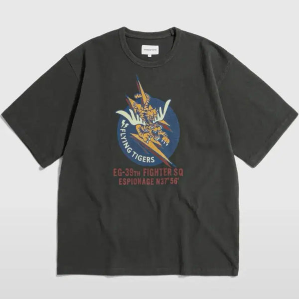 [BUNJANG] Espionage Flying Tigers Heavyweight T-Shirt (L) / 에스피오나지 플라잉타이거 헤비웨이트 반팔 L
