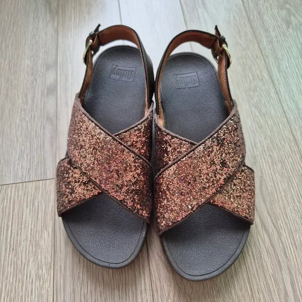 [BUNJANG] Fitflop Metallic Sandals (Size 225) / 핏플랍 메탈릭 샌들225