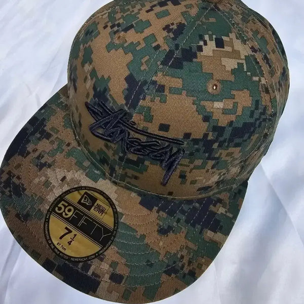 [BUNJANG] Stussy x New Era Camo Snapback Hat / 스투시뉴에라카모스냅백