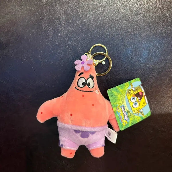 [BUNJANG] SpongeBob Patrick Star Plush Keychain / (미사용) 스폰지밥 파트릭 뚱이 인형 키링