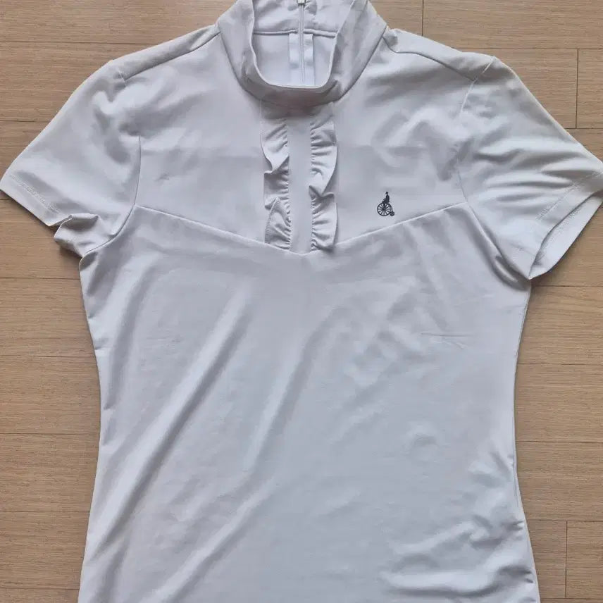 [BUNJANG] Beanpole Women's Golf Frill Short Sleeve T-Shirt / 빈폴 여성골프 프릴 반팔 티셔츠 95