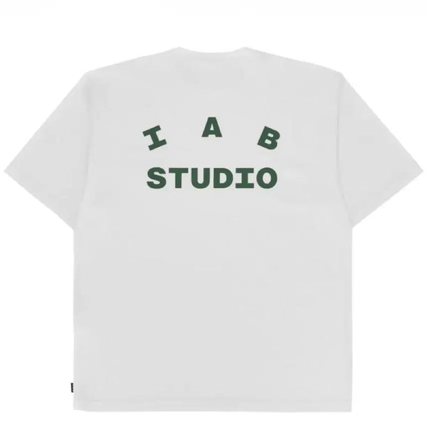 [BUNJANG] IAB STUDIO Short Sleeve T-Shirt White Deep Green 2XL / 아이앱 스튜디오 티셔츠 화이트 딥 그린 2XL
