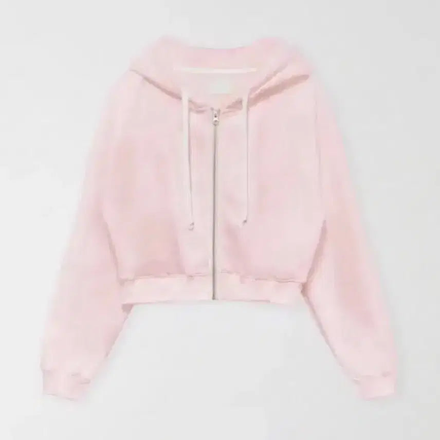 [BUNJANG] Thewish Liz Cozy Hoodie Zip-up Pink / 더위시 리즈 코지 후드집업 핑크