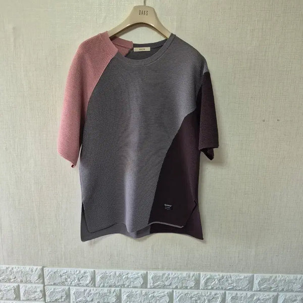 [BUNJANG] System Tone-on-Tone Color Block Knit Top / 시스템니트티