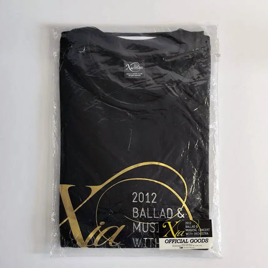 [BUNJANG] XIA Junsu 2012 Ballad & Musical Concert Official T-Shirt / [미개봉] XIA 준수 2012 발라드&뮤지컬 콘서트 공식 티셔츠