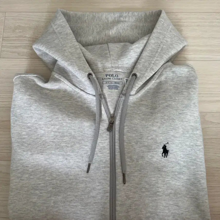 [BUNJANG] Polo Ralph Lauren Grey Hoodie Zip-Up / 폴로 랄프로렌 후드집업 그레이