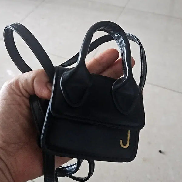 [BUNJANG] Mini Black Shoulder Bag / . 미니 블랙 숄더백