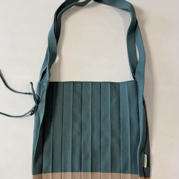 [BUNJANG] Pleatsme Two-Tone Knit Shoulder Bag / 플리츠미 Pleatsme 투톤 니트 숄더백 컨디션 굿