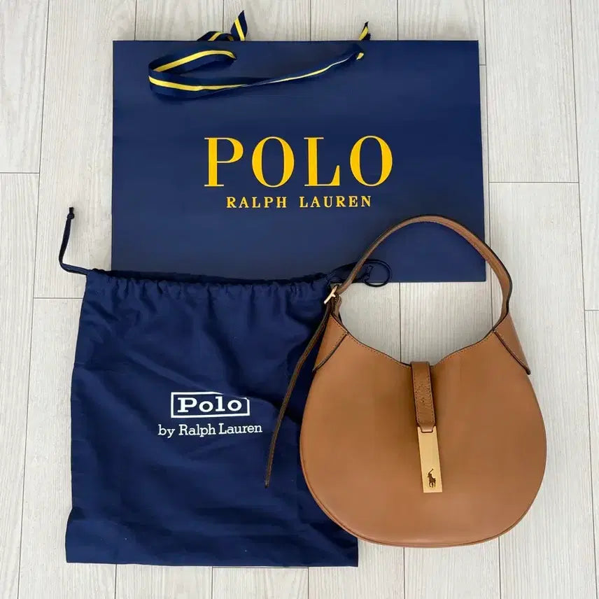[BUNJANG] Polo Ralph Lauren ID Leather Mini Shoulder Bag / 폴로 랄프로렌 ID 레더 미니 숄더백