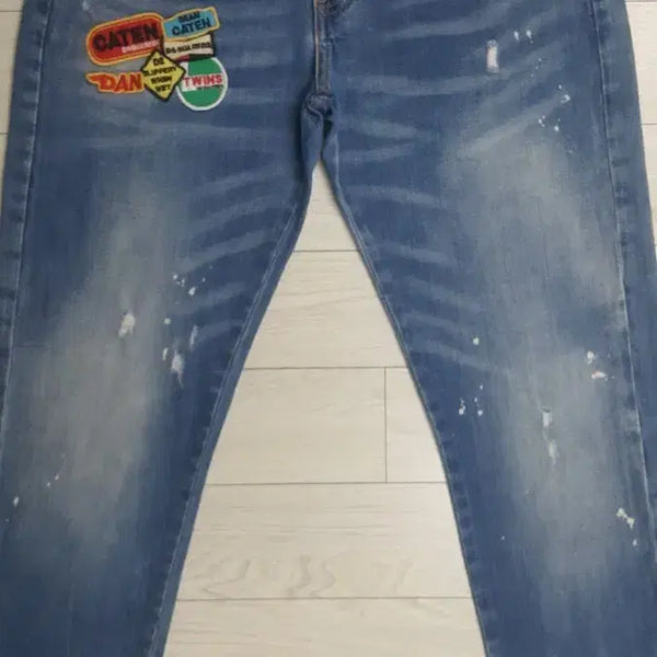[BUNJANG] Dsquared2 Leather Patch Logo Denim Jeans (30") / 디스퀘어드2(사방스판) 가죽패치 로고데님 30인치(No.375)이태리판!