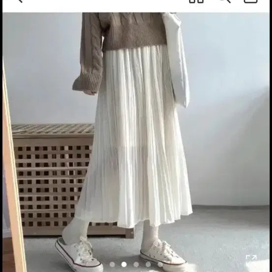 [BUNJANG] Pleated Long Skirt / 프릴롱스커트
