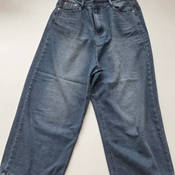 [BUNJANG] Hobby Sister Washed Denim Jeans / 하비언니 워싱 청바지